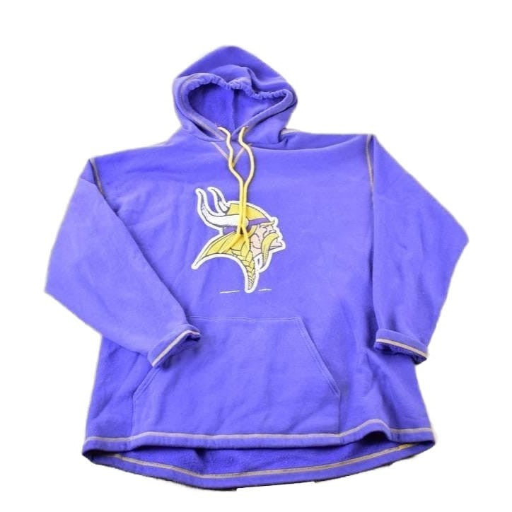 Vintage 1990s Minnesota Vikings NFL Hoodie Sweatshirt Men's XL from propervintagecanada