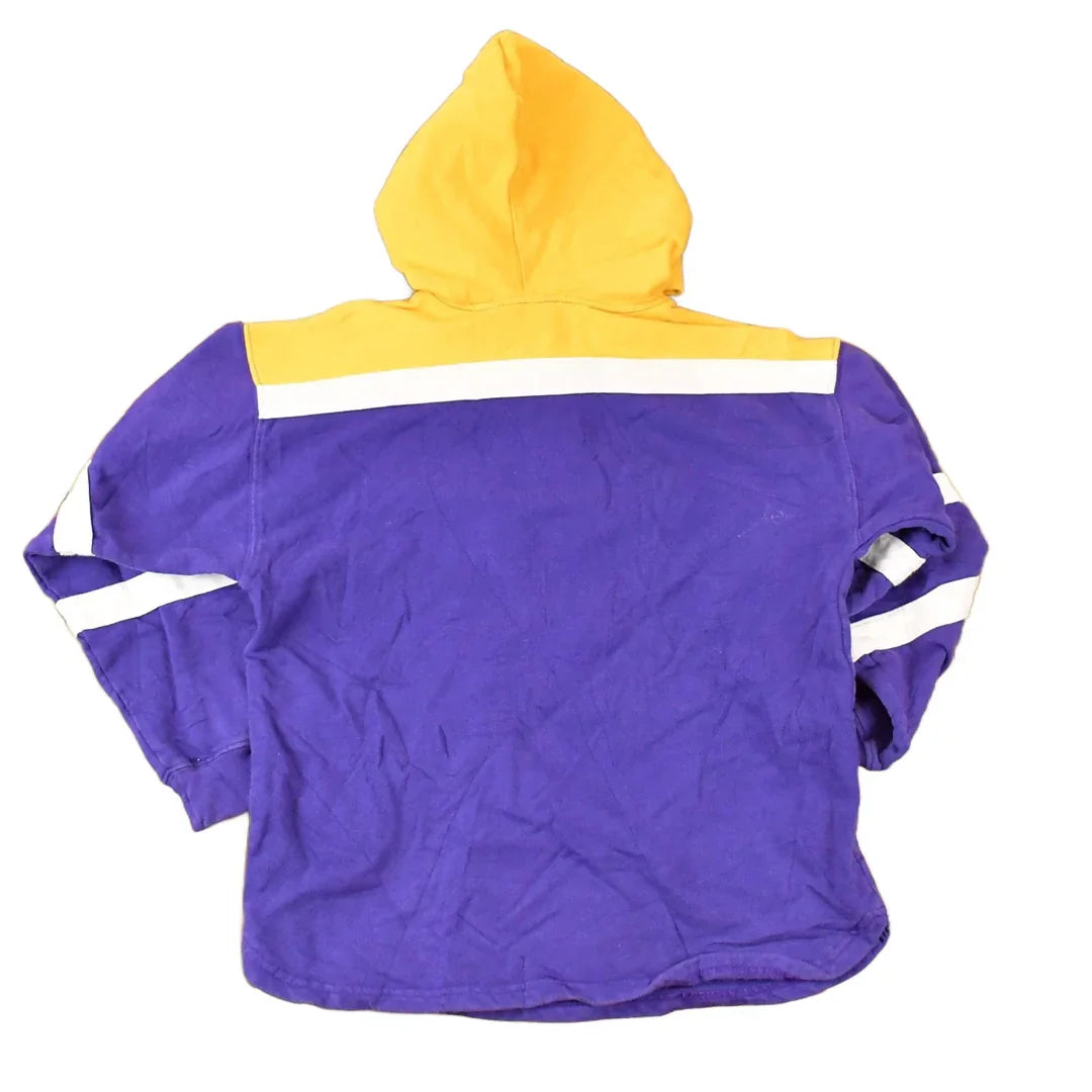 Vintage 1990s Minnesota Vikings NFL Kids Touchdown Club Hoodie Sweatshirt Youth L from propervintagecanada
