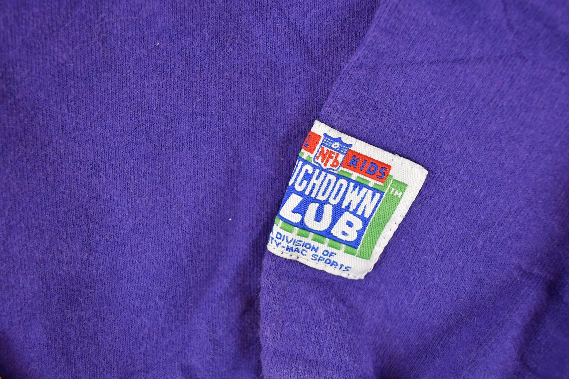 Vintage 1990s Minnesota Vikings NFL Kids Touchdown Club Hoodie Sweatshirt Youth L from propervintagecanada