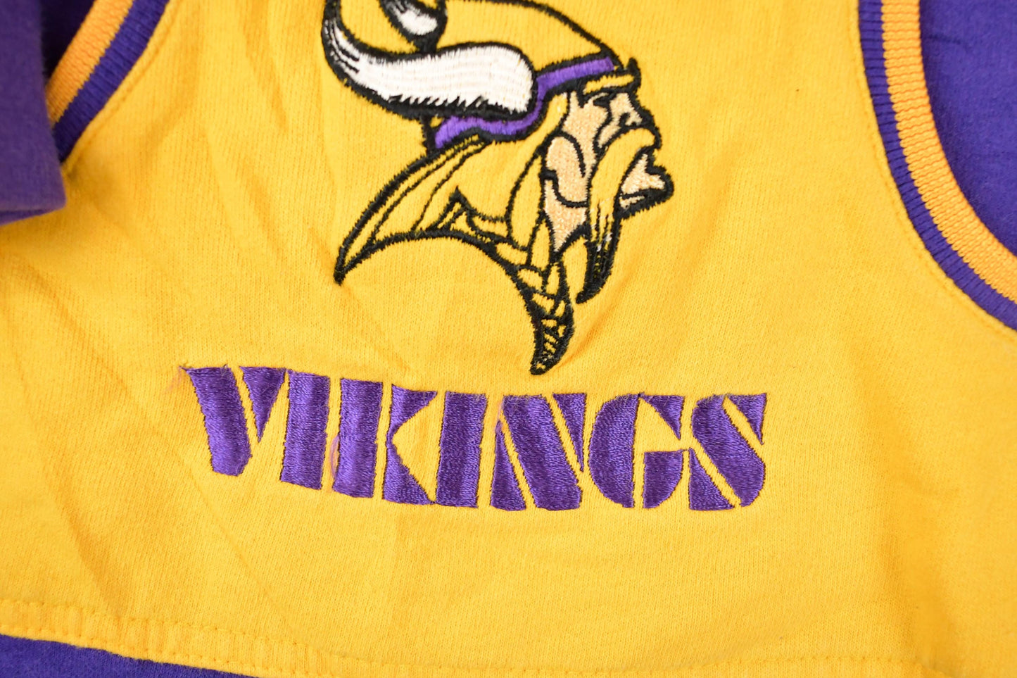 Vintage 1990s Minnesota Vikings NFL Kids Touchdown Club Hoodie Sweatshirt Youth L from propervintagecanada