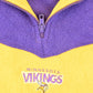 Vintage 1990s Minnesota Vikings NFL Quarter Zip Fleece Sweater Men's XL from propervintagecanada