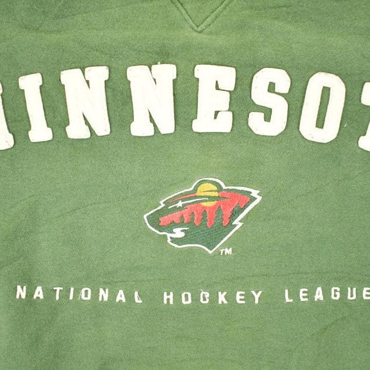 Vintage 1990s Minnesota Wild Embroidered NHL Hockey Crewneck Sweatshirt Mens XL / Lee Sport / Vintage Winter Sportswear from propervintagecanada