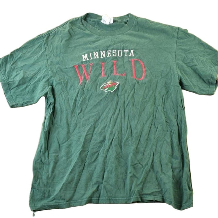 Vintage 1990s Minnesota Wild NHL Graphic T-Shirt Men's Large from propervintagecanada