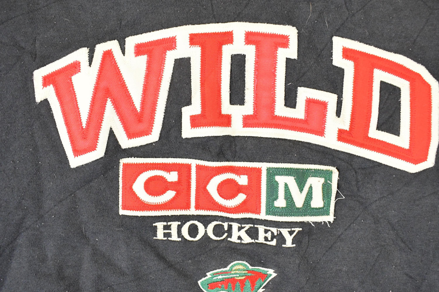 Vintage 1990s Minnesota Wild NHL Hockey Crewneck Sweatshirt Mens XL from propervintagecanada