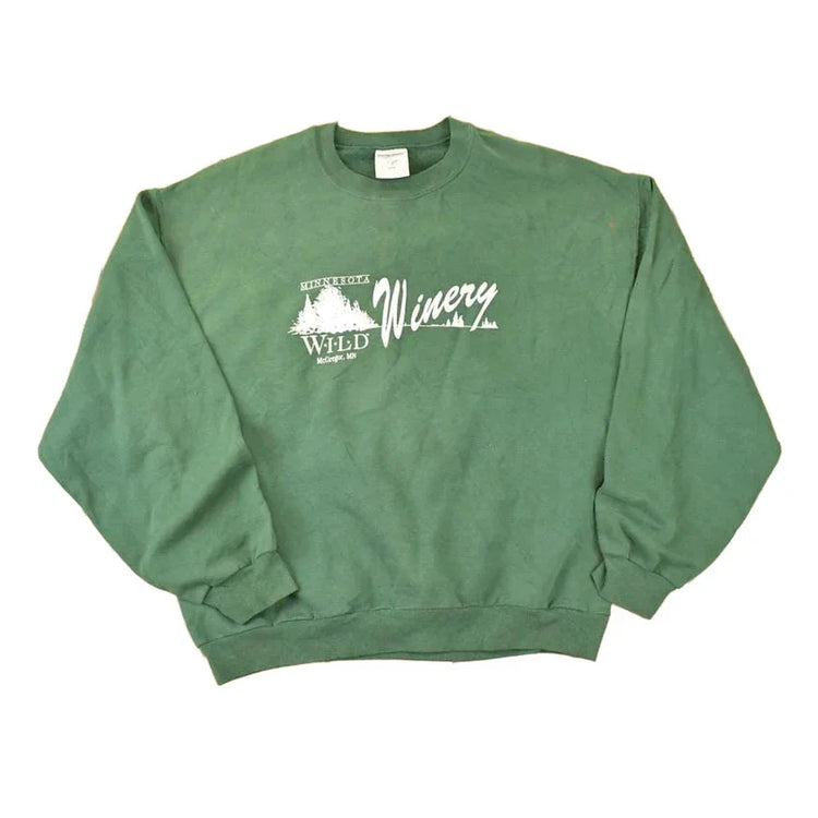Vintage 1990s Minnesota Wild Winery Graphic Print Crewneck Sweatshirt Men's L from propervintagecanada
