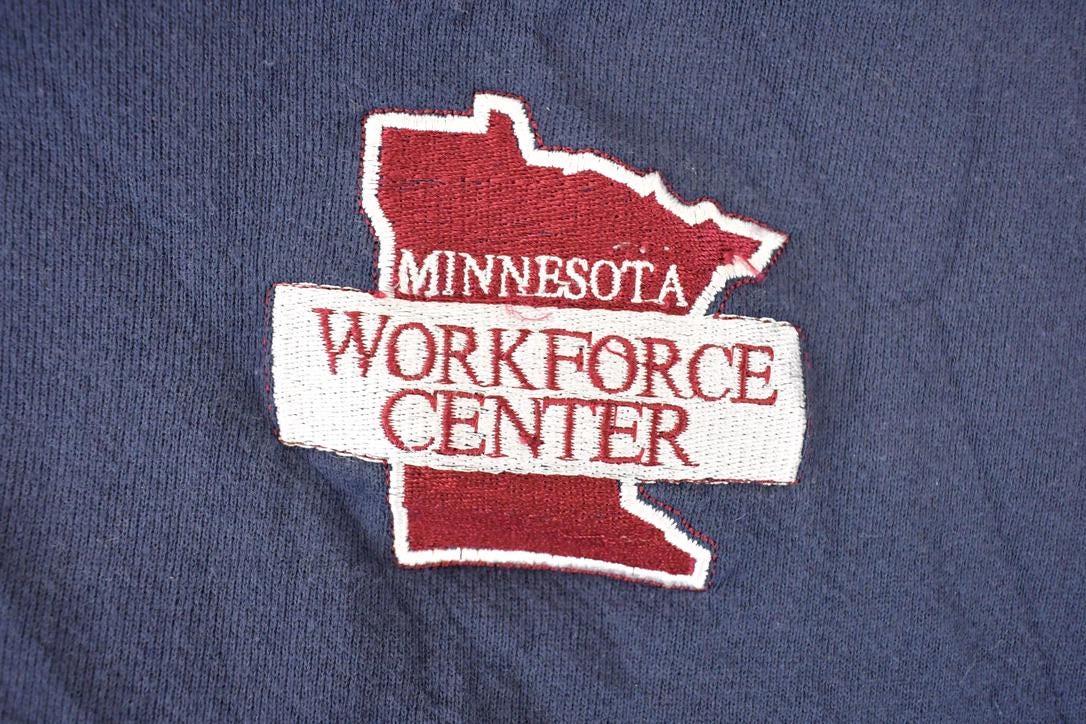Vintage 1990s Minnesota Workforce Centre Heavyweight Crewneck Sweatshirt Men's XL from propervintagecanada