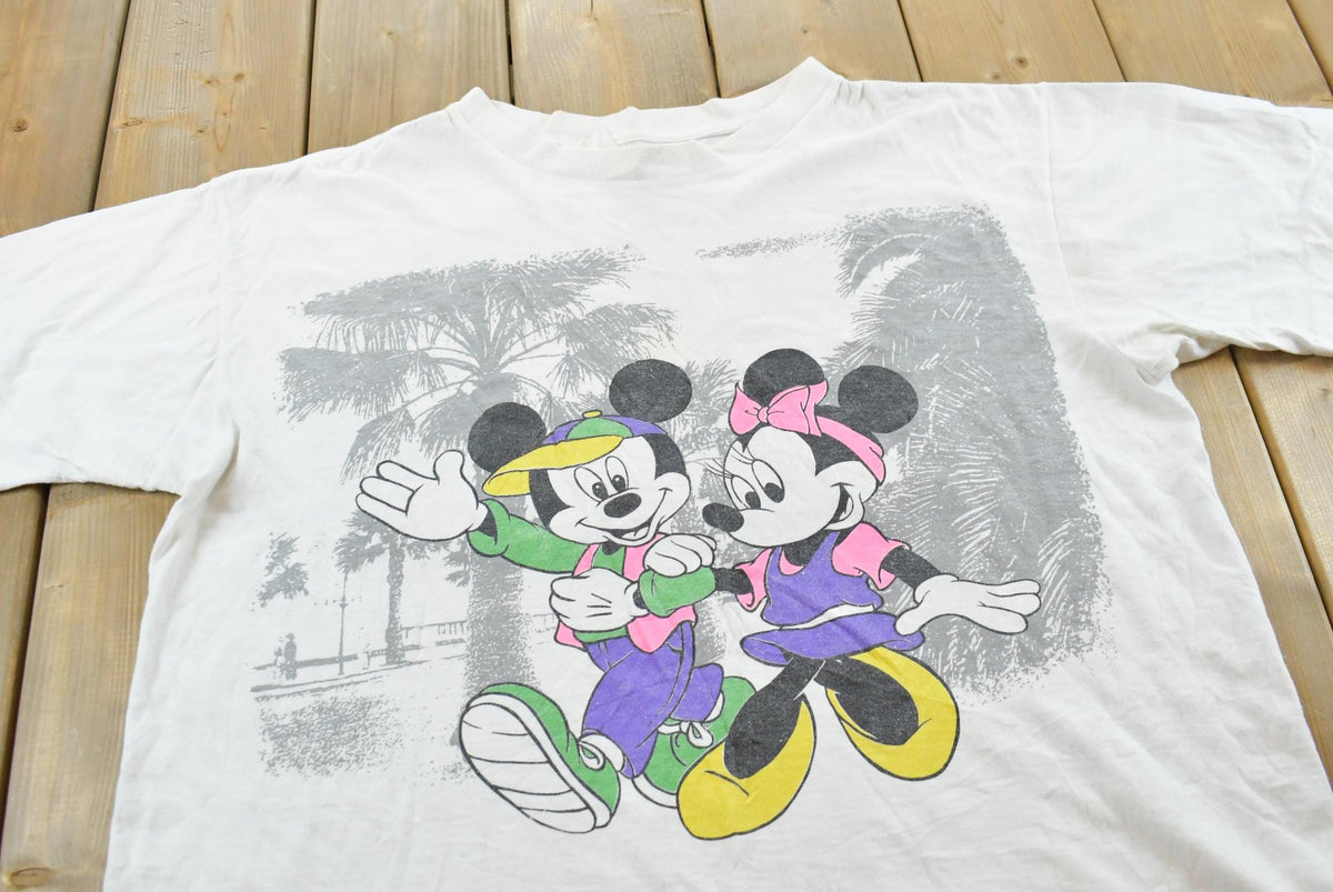 Vintage 1990s Minnie & Mickey Mouse T-Shirt Mens L from propervintagecanada