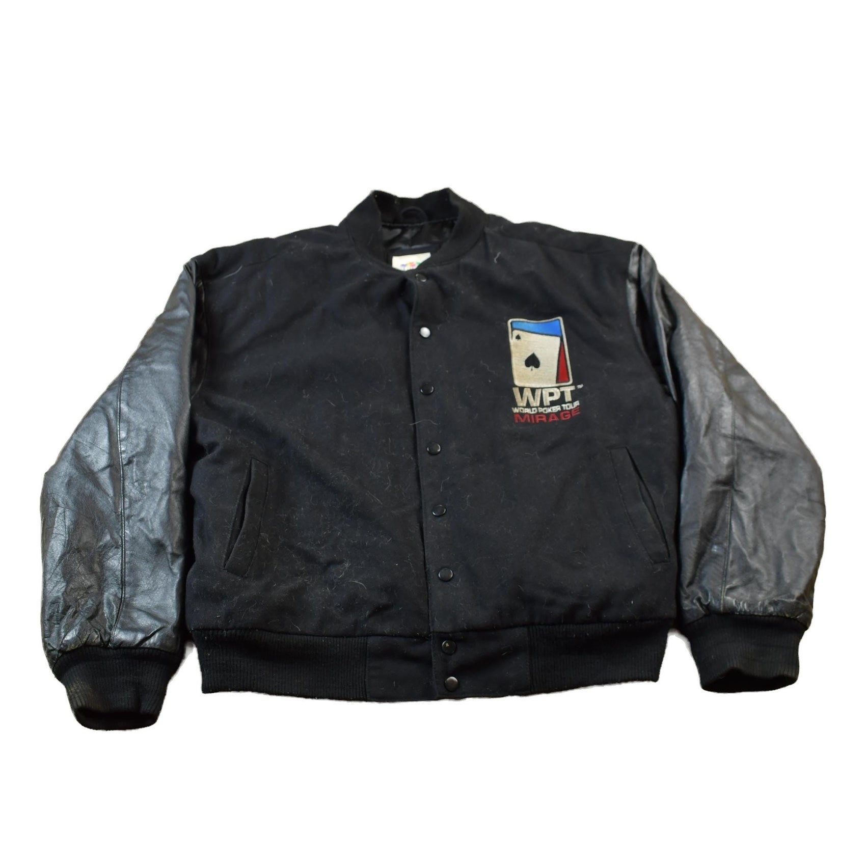 Vintage 1990s Mirage World Poker Tour Wool Jacket Men's XL from propervintagecanada