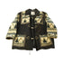 Vintage 1990s Miss Icy Aztec Leather Fleece Coat Women&