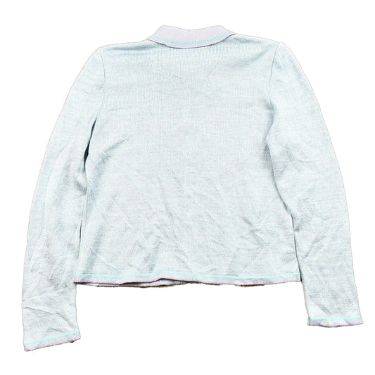 Vintage 1990s Mita Zip Up Pastel Sweater Youth Small from propervintagecanada