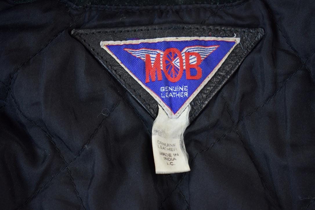 Vintage 1990s MOB Genuine Leather Fringed Jacket Women's S-M from propervintagecanada