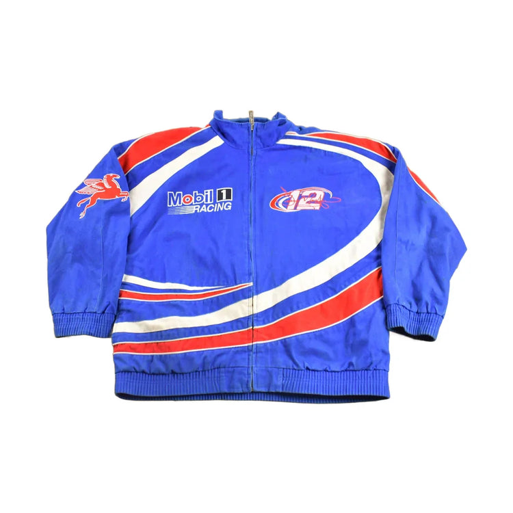Vintage 1990s Mobil 1 Racing Nascar Jacket Men's XL from propervintagecanada