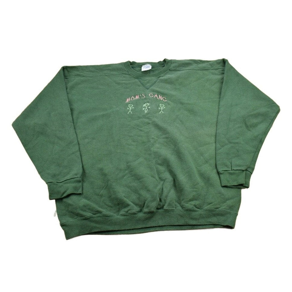 Vintage 1990s Mom's Gang Crewneck Sweater Men's XL from propervintagecanada