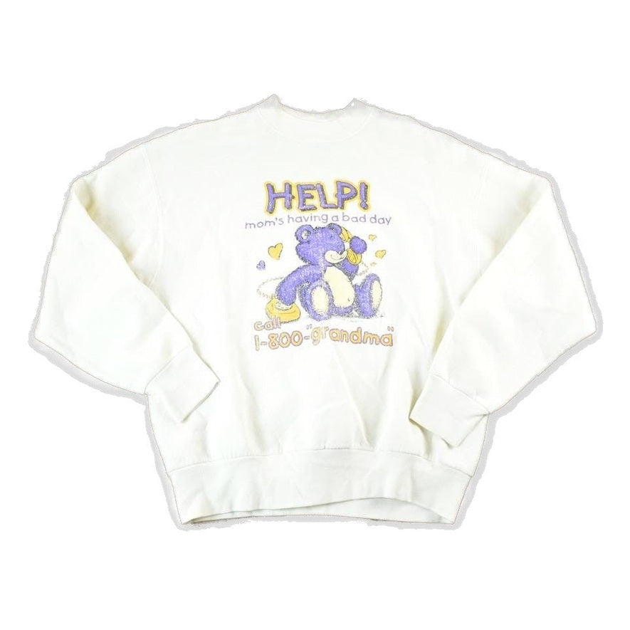 Vintage 1990s Moms Having A Bad Day Call Grandma Crewneck Sweatshirt Mens M from propervintagecanada