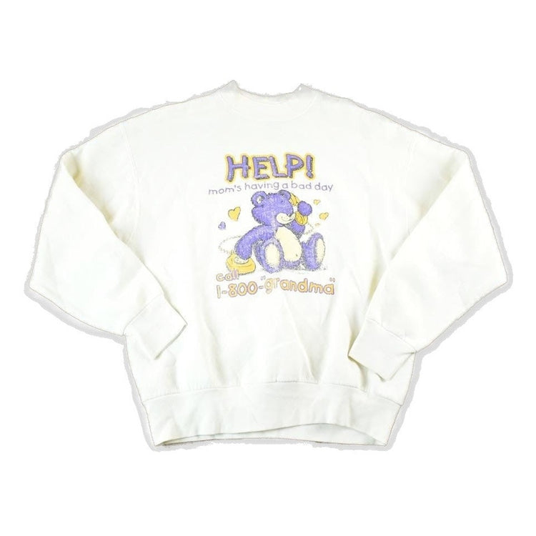 Vintage 1990s Moms Having A Bad Day Call Grandma Crewneck Sweatshirt Mens M from propervintagecanada