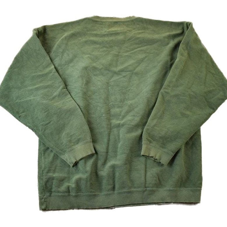 Vintage 1990s Mondetta Sport Olive Souvenir Crewneck Sweatshirt Made In USA Men's XL from propervintagecanada