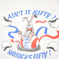 Vintage 1990s Monica's Fifty Cartoon Bunny Souvenir Travel T-Shirt Women's XL from propervintagecanada