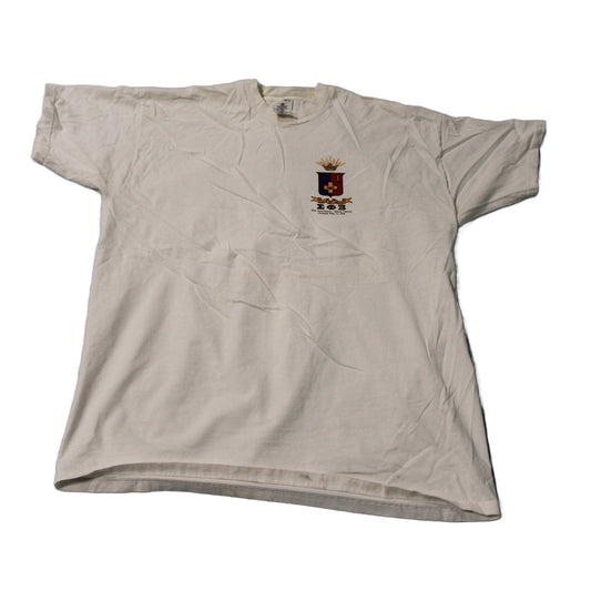 Vintage 1990s Monmouth College Illinois Gamma Graphic T-Shirt Men's 2XL from propervintagecanada