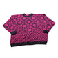 Vintage 1990s Monogram Knitted Crewneck Sweater Women's XL from propervintagecanada