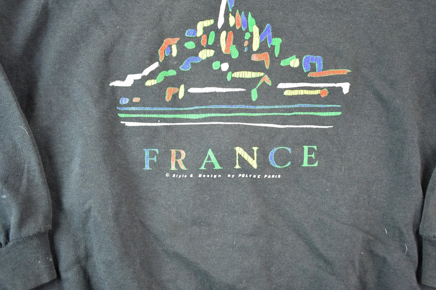 Vintage 1990s Mont Saint Michel France Crewneck Sweatshirt Mens L from propervintagecanada