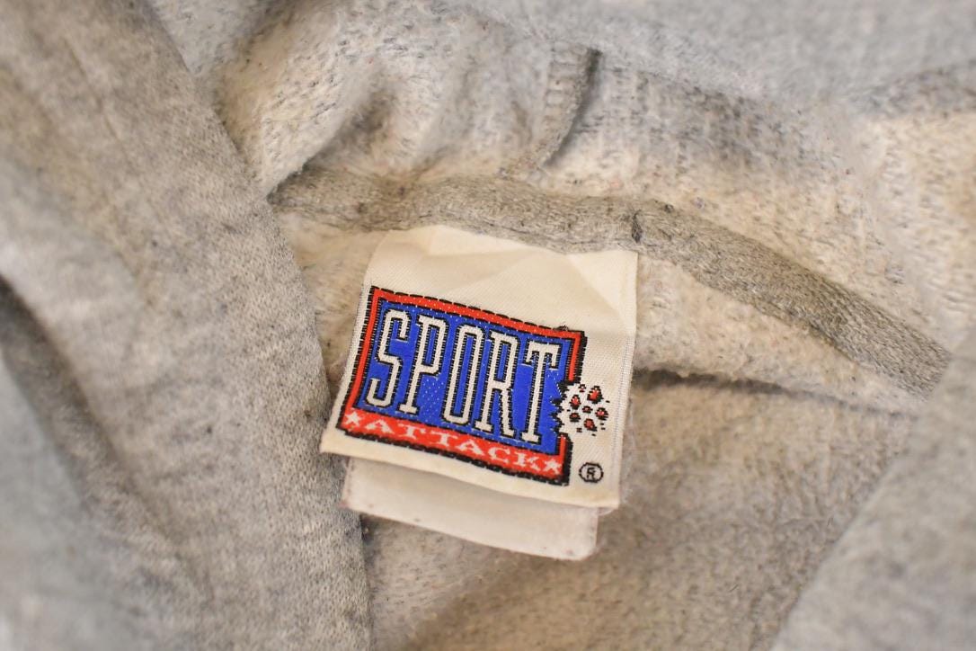Vintage 1990s Montana University Embroidered Hoodie Sweater Mens L from propervintagecanada