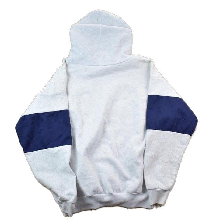 Vintage 1990s Monterey Striped Sleeve Hoodie Sweatshirt Men's Small from propervintagecanada