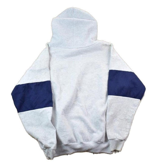 Vintage 1990s Monterey Striped Sleeve Hoodie Sweatshirt Men's Small from propervintagecanada