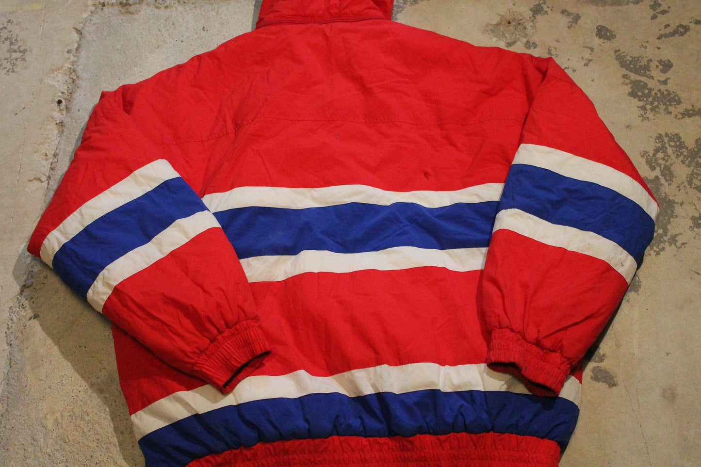 Vintage 1990s Montreal Canadiens NHL Apex One Quarter Zip Puffer Jacket Men's Large from propervintagecanada