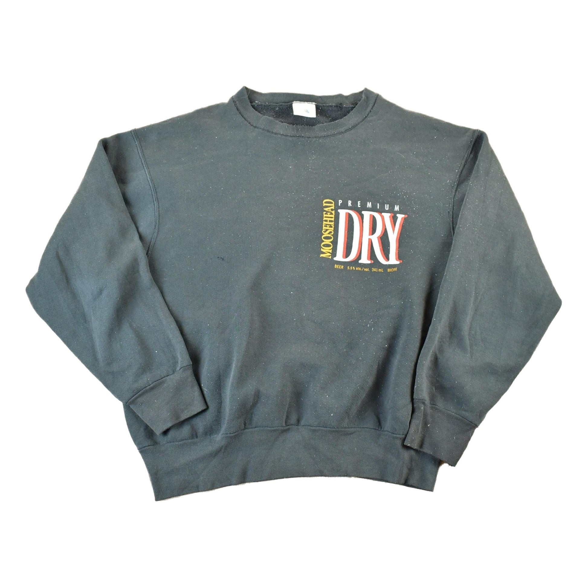 Vintage 1990s Moosehead Premium Dry Souvenir Crewneck Sweatshirt Made In USA Men's Medium from propervintagecanada