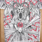 Vintage 1990s Morbid Rags Demon Graphic All Over Print T-Shirt Men's Large from propervintagecanada
