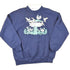 Vintage 1990s Morning Sun Blue Jays Graphic Print Double Collar Crewneck Sweatshirt Women&