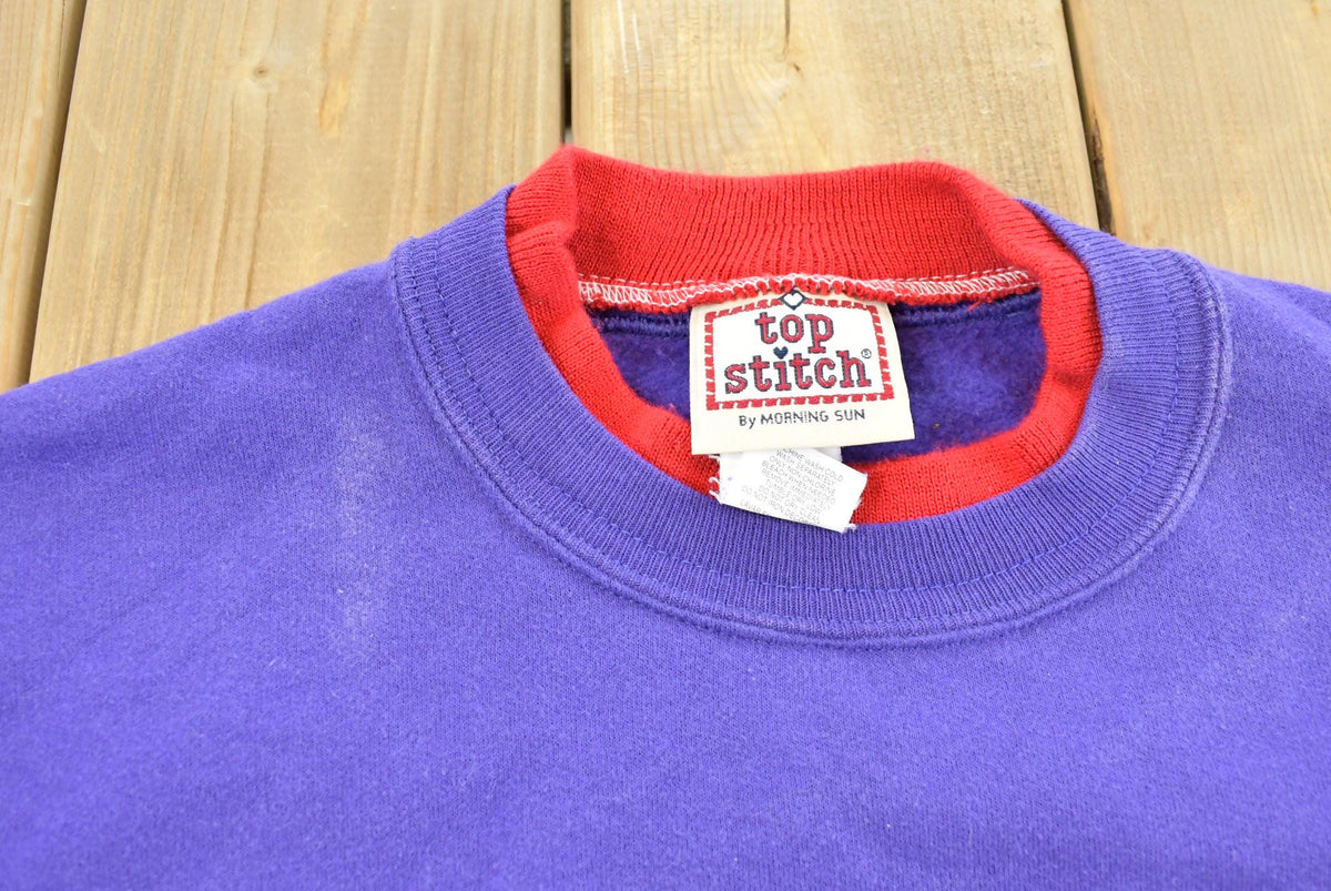 Vintage 1990s Morning Sun Cats Graphic Crewneck Men's XL from propervintagecanada