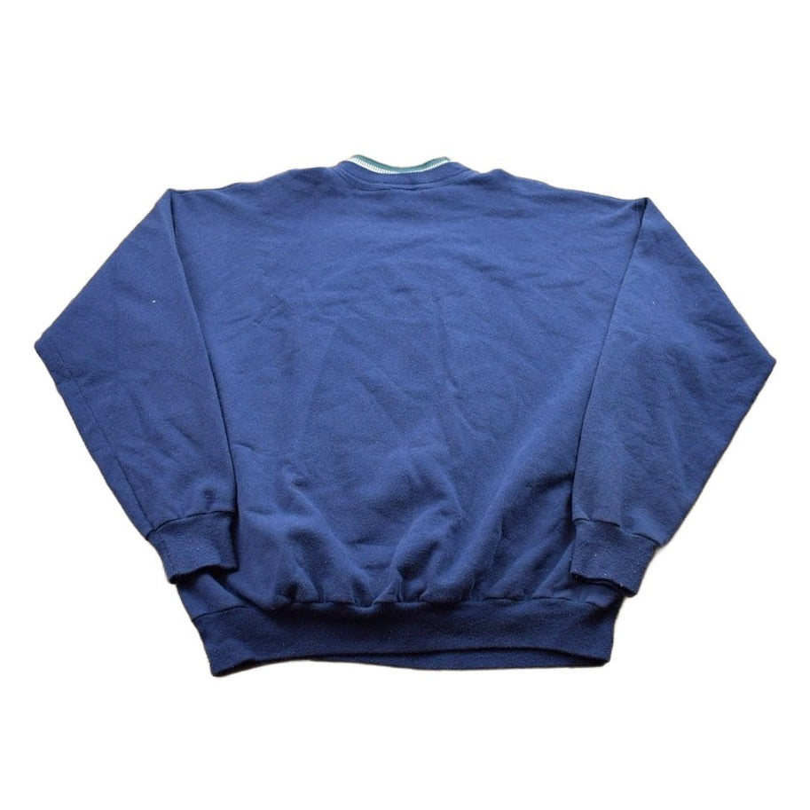 Vintage 1990s Morning Sun Floral Crewneck Sweater Men's Large from propervintagecanada