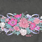 Vintage 1990s Morning Sun Floral Theme Graphic Print Double Collar Crewneck Sweatshirt Womens L from propervintagecanada