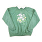 Vintage 1990s Morning Sun Flower Bunches Collared Sweatshirt Women's L / Made In USA / 90's Tourist Vacation Graphic Sweater from propervintagecanada