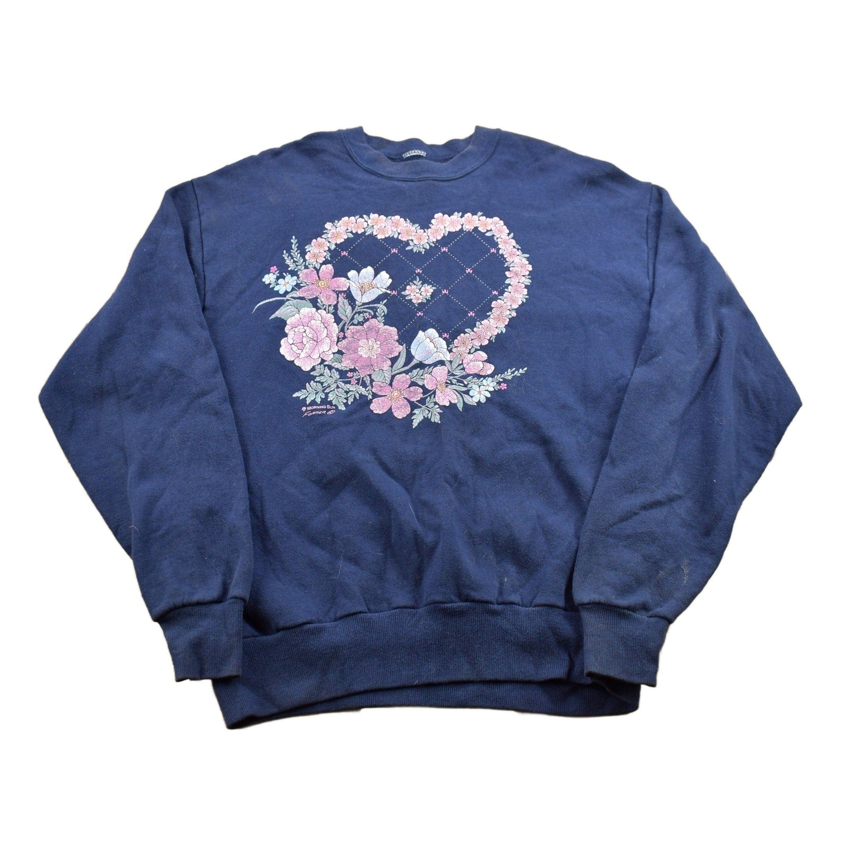 Vintage 1990s Morning Sun Forrer Floral Crewneck Sweater Women's M from propervintagecanada