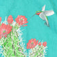 Vintage 1990s Morning Sun Hummingbird Graphic Print Collared Sweatshirt Women's L from propervintagecanada