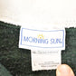 Vintage 1990s Morning Sun Sleeping Kitty Cat Quarter Zip Collared Crewneck Sweatshirt Women's L from propervintagecanada