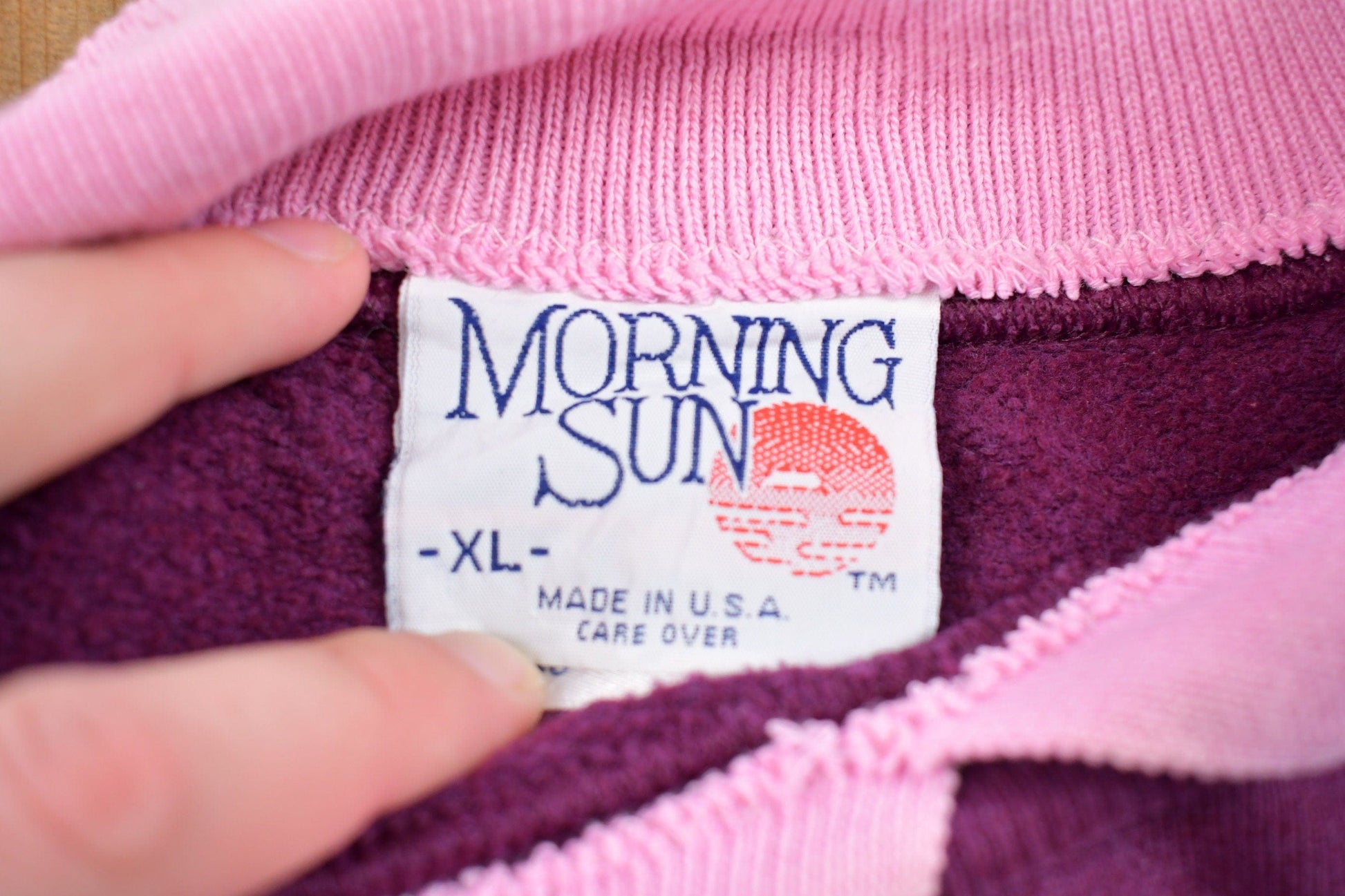 Vintage 1990s Morning Sun Whitton Crewneck Sweater Women's L from propervintagecanada