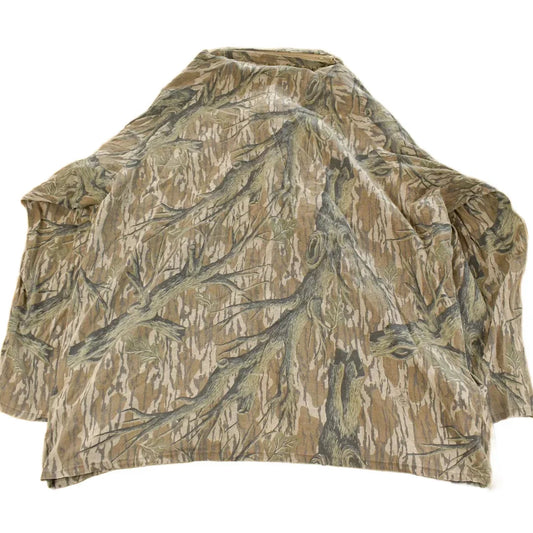 Vintage 1990s Mossy Oak All Over Print Lightweight Tree Camo Jacket Men's 2XL / Hunting Jacket / Outdoorsman / Spring Jacket / Windbreaker from propervintagecanada
