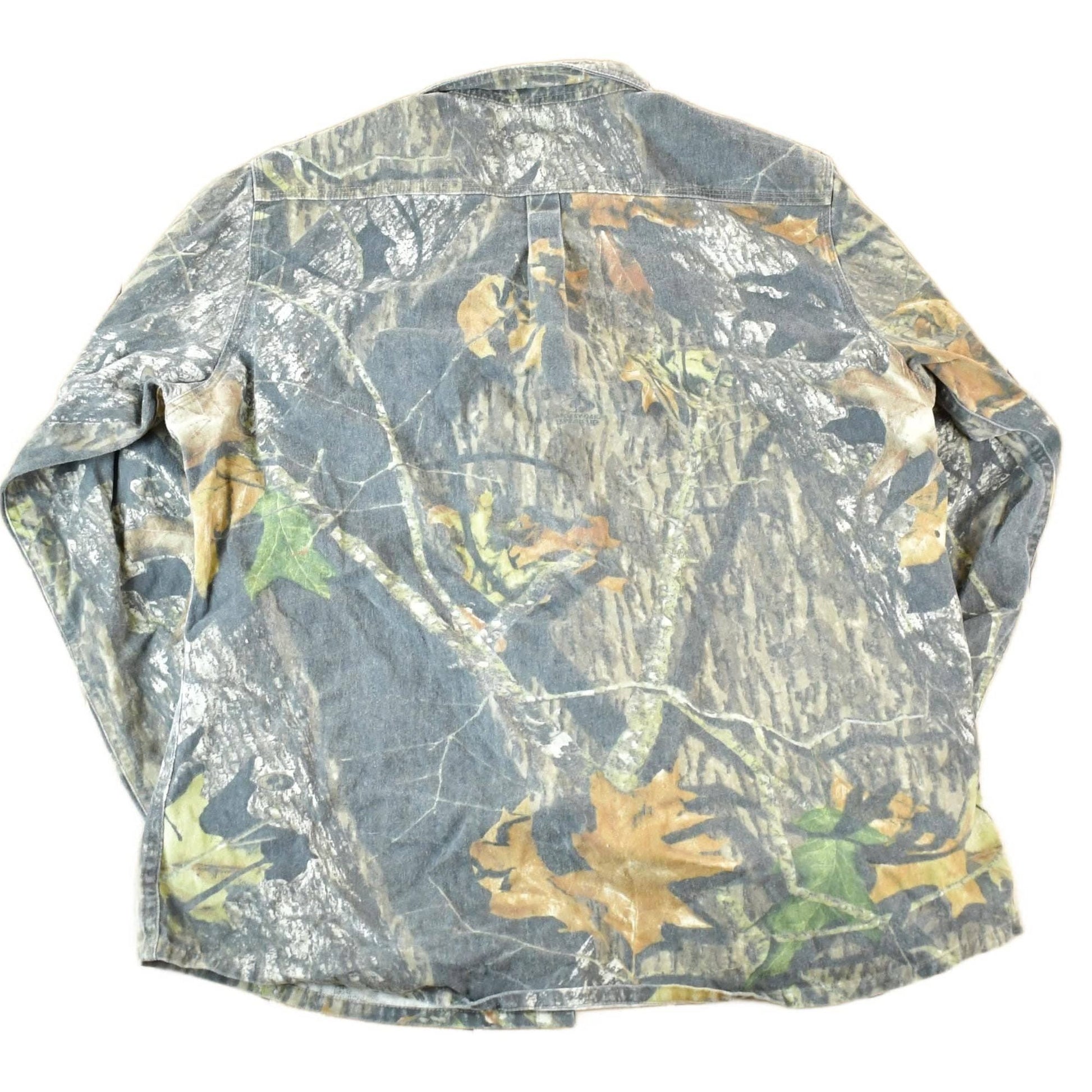 Vintage 1990s Mossy Oak Apparel Realtree Camo Button Up Shirt Women's XL from propervintagecanada
