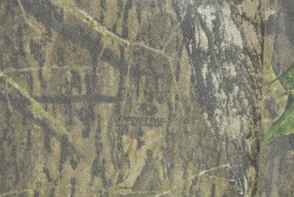Vintage 1990s Mossy Oak Break Up Tree Camo Crewneck Sweatshirt Men's M from propervintagecanada