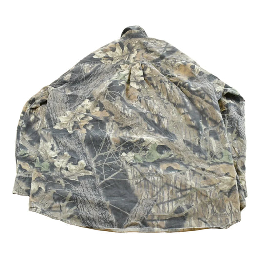 Vintage 1990s Mossy Oak Tree Camo Button Up Shirt Men's XL from propervintagecanada
