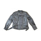 Vintage 1990s Motorcycle Leather Heavy Padded Biker Jacket Made In USA from propervintagecanada