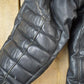 Vintage 1990s Motorcycle Leather Heavy Padded Biker Jacket Made In USA from propervintagecanada