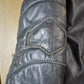 Vintage 1990s Motorcycle Leather Heavy Padded Biker Jacket Made In USA from propervintagecanada