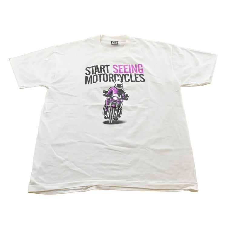 Vintage 1990s Motorcycle Safety Minnesota T-Shirt Men's XL from propervintagecanada