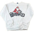 Vintage 1990s Motorcycle Santa Crewneck Sweatshirt Men&