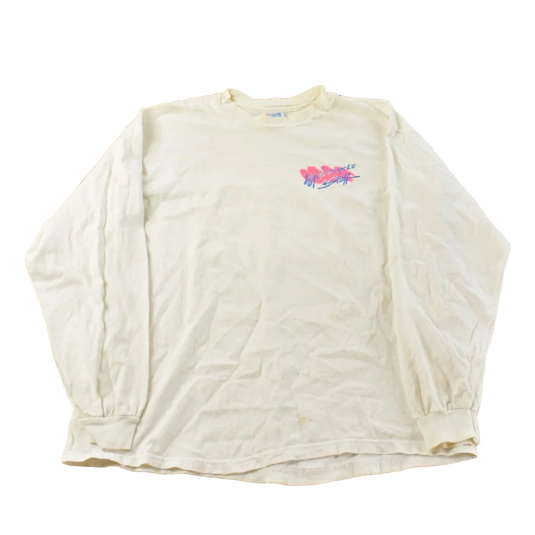 Vintage 1990s Motorcycle Stuff Kansas City Long Sleeve T-Shirt Men's M from propervintagecanada