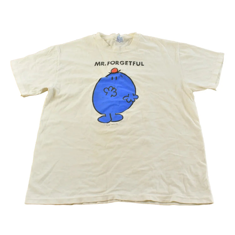 Vintage 1990s Mr. Forgetful Cartoon Promo T-Shirt Men's Large from propervintagecanada